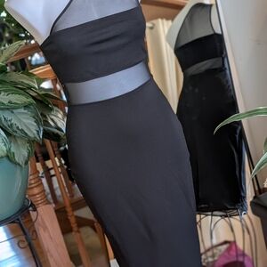 Elegant One-Shoulder Black Dress